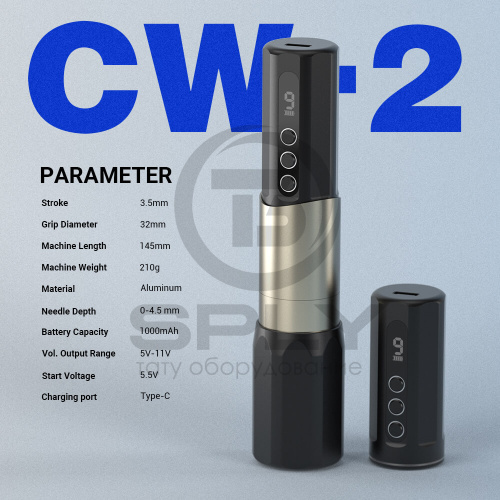 CNC CW2 Беспроводная тату машина фото 2