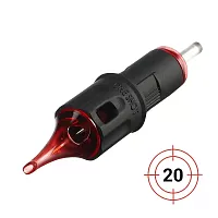 One Shot. Round Liner Long Taper - Картриджи для татуировки 20 шт в упаковке