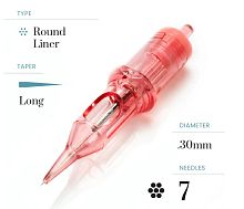 Катриджи Optima Kwadron 20шт Round Liner Long Taper