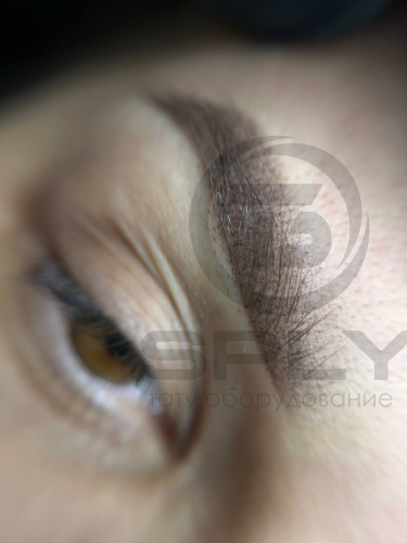 "Брюнет" пигмент гибридный для бровей Queenmakeup фото 2