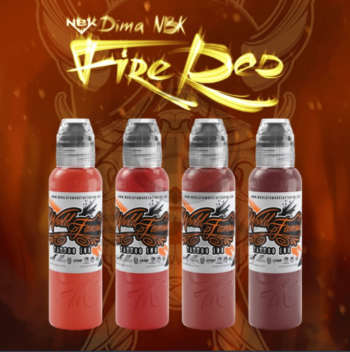 Dima NBK Fire Red SET - Fire Red #4 World Famous Inks фото 3 Dima NBK Fire Red SET - Fire Red #4 World Famous Inks фото 3