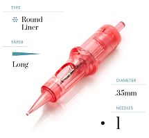 Катриджи Optima Kwadron 20шт Round Liner Long Taper