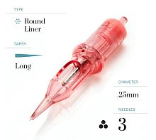 Катриджи Optima Kwadron 20шт Round Liner Long Taper